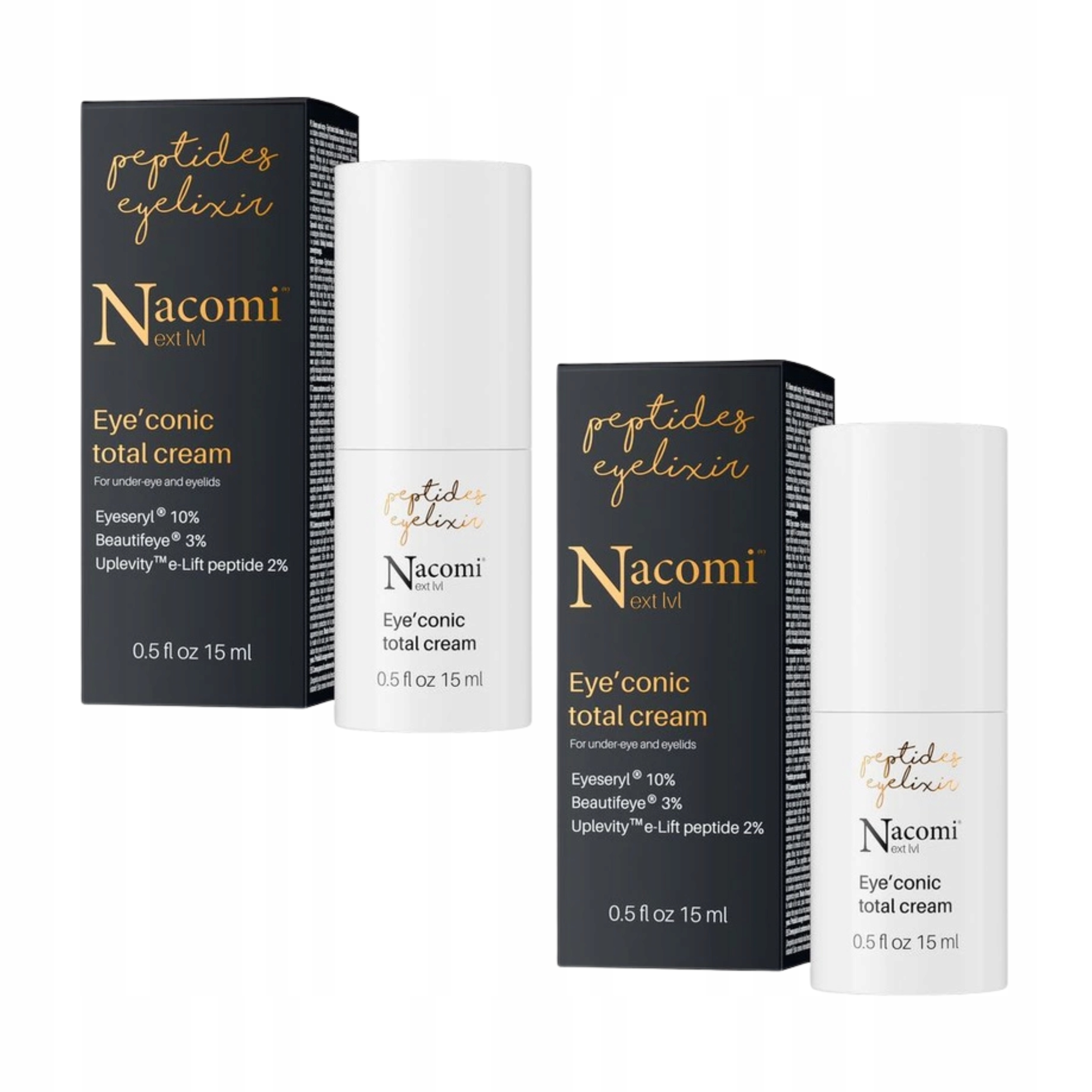 Nacomi Next Level Eye Conic krém pod oči Sada 2 x 15 ml