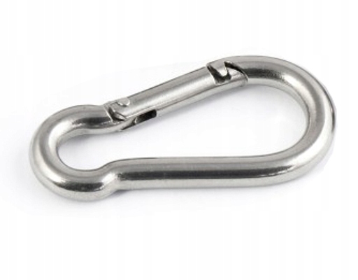 Karabińczyk budowlany do lin 6x60 6mm karabinek strażacki hak