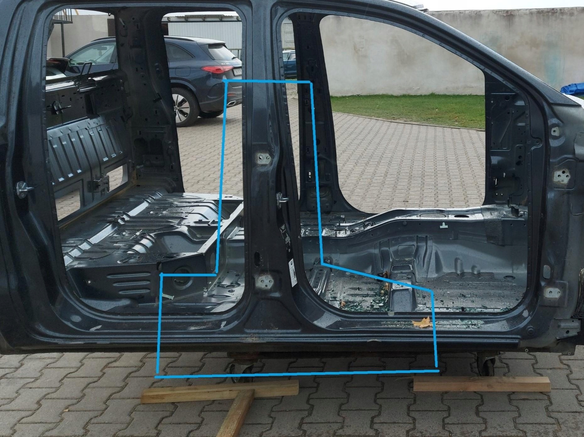 Ford Ranger IV LIFT 2022 threshold pillar right central b wildrak