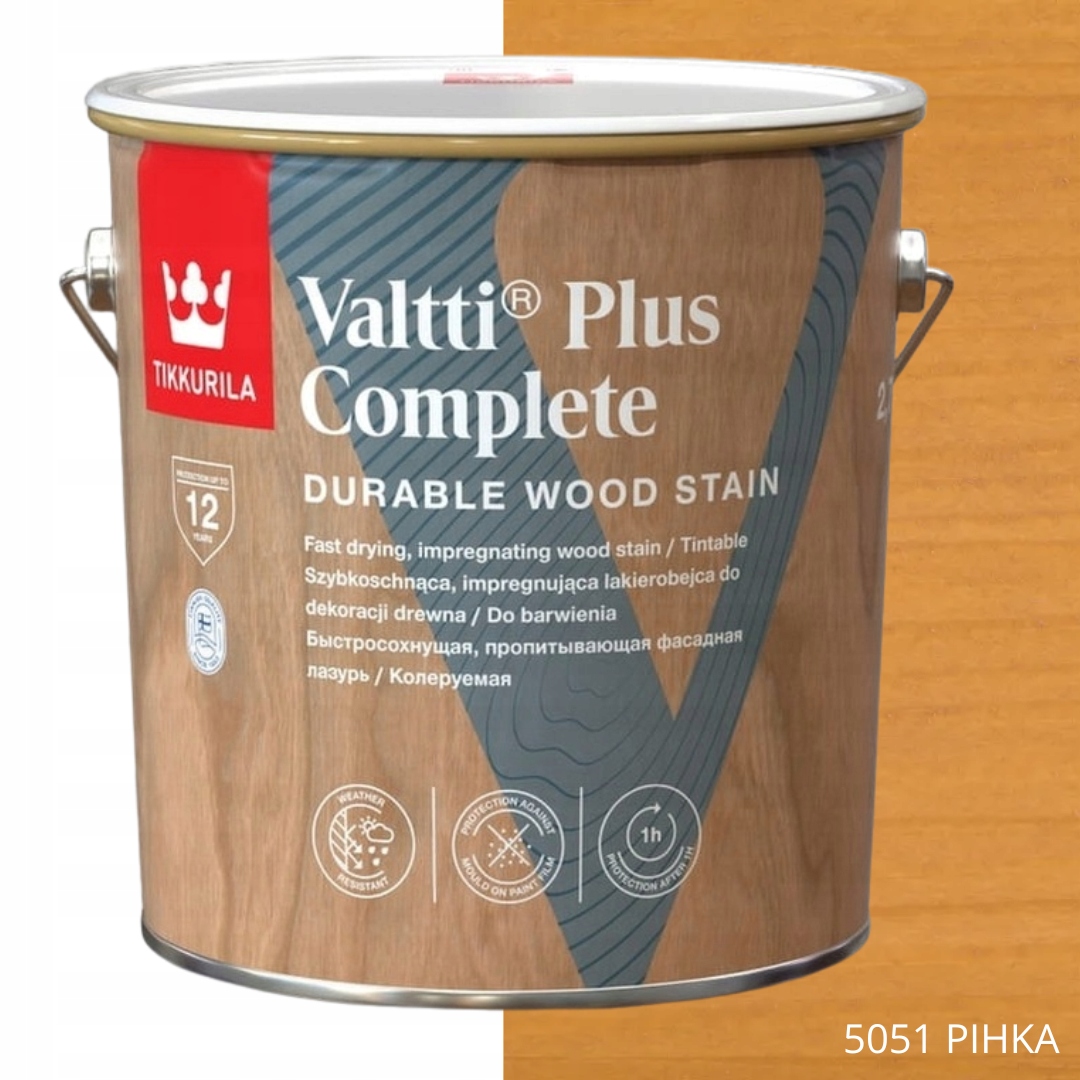 TIKKURILA LAKIEROBEJCA VALTTI PLUS COMPLETE 2,7L KOLOR 5051 PIHKA