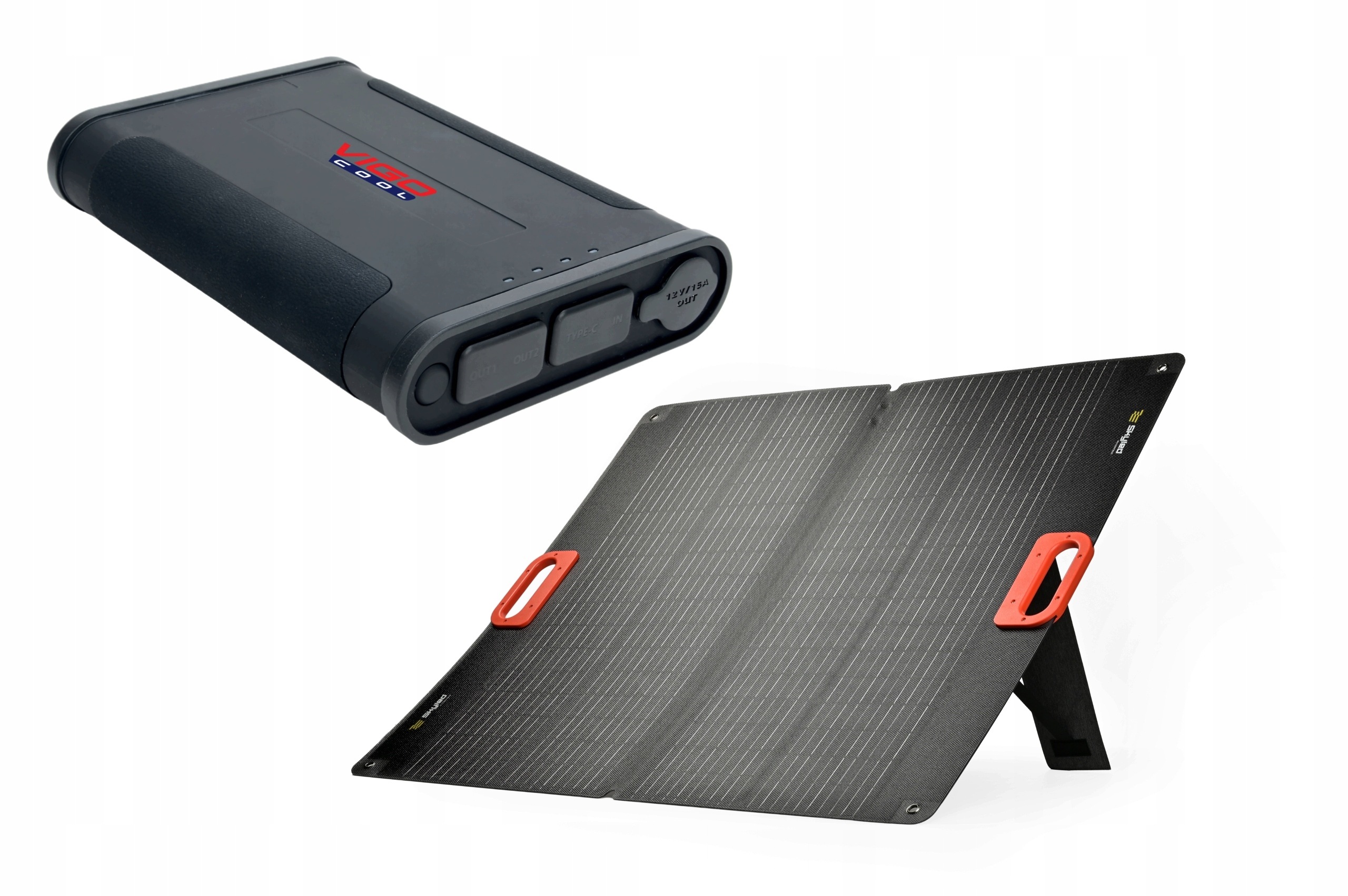 Panel Fotowoltaiczny Składany Przenośny Powerbank Do Lodówki 48000MAH