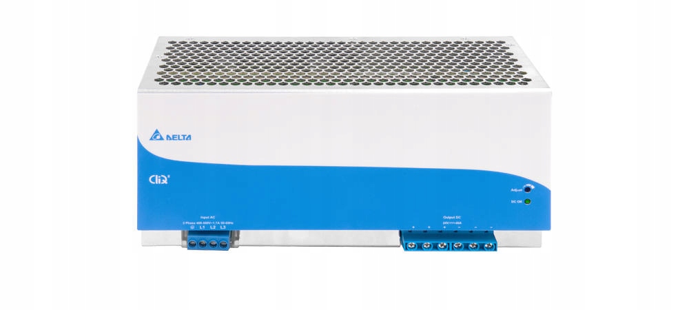 Napájací zdroj na lištu Delta Din Rail 24V/40A, Cliq II, 3Ph input DRP024V960W3BN