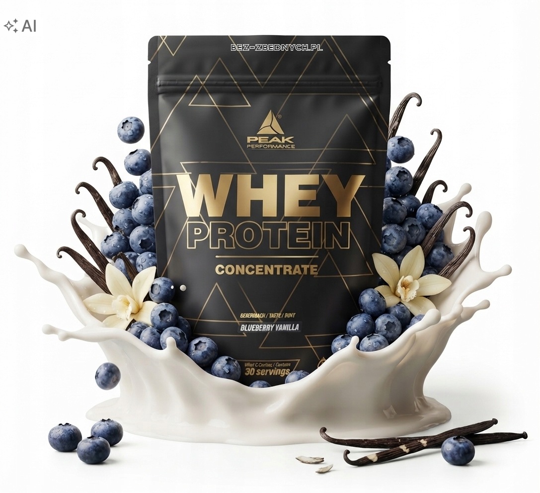 Peak Supplements Whey Protein Concentrate 900g Syrovátkový Koncentrát Jahoda