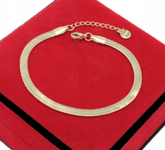 

Bransoletka Złota Żmijka Stal Chirurgiczna