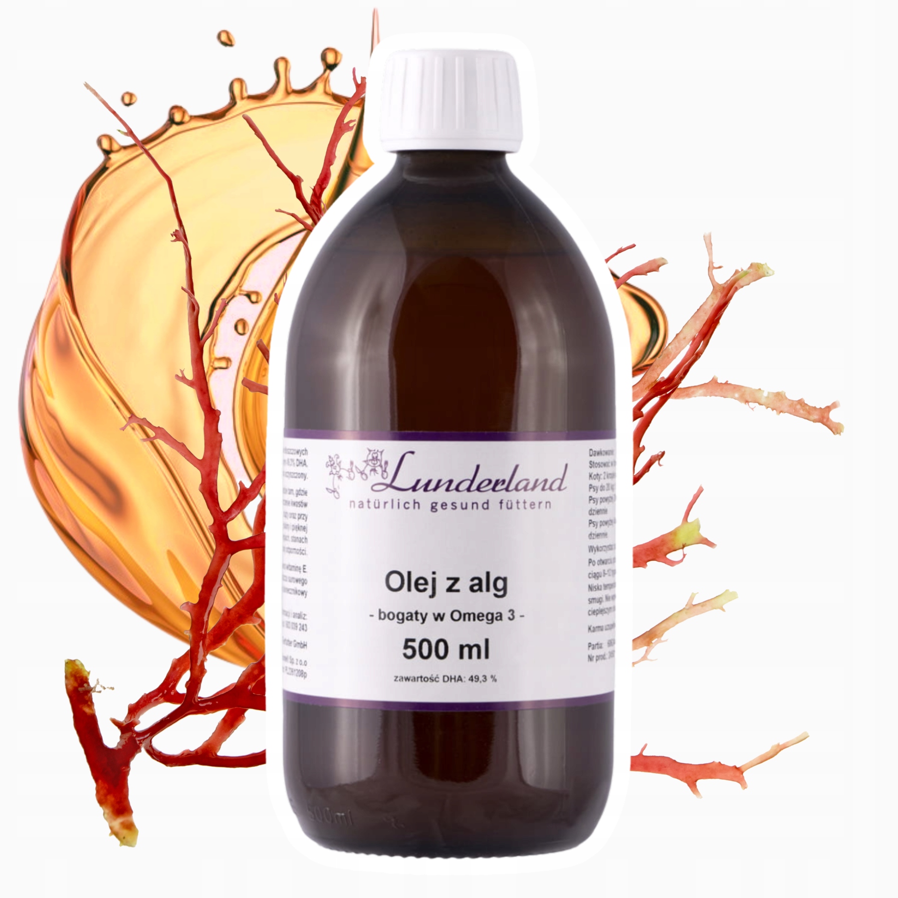 Lunderland olej Z Alg Omega 3 500 ml