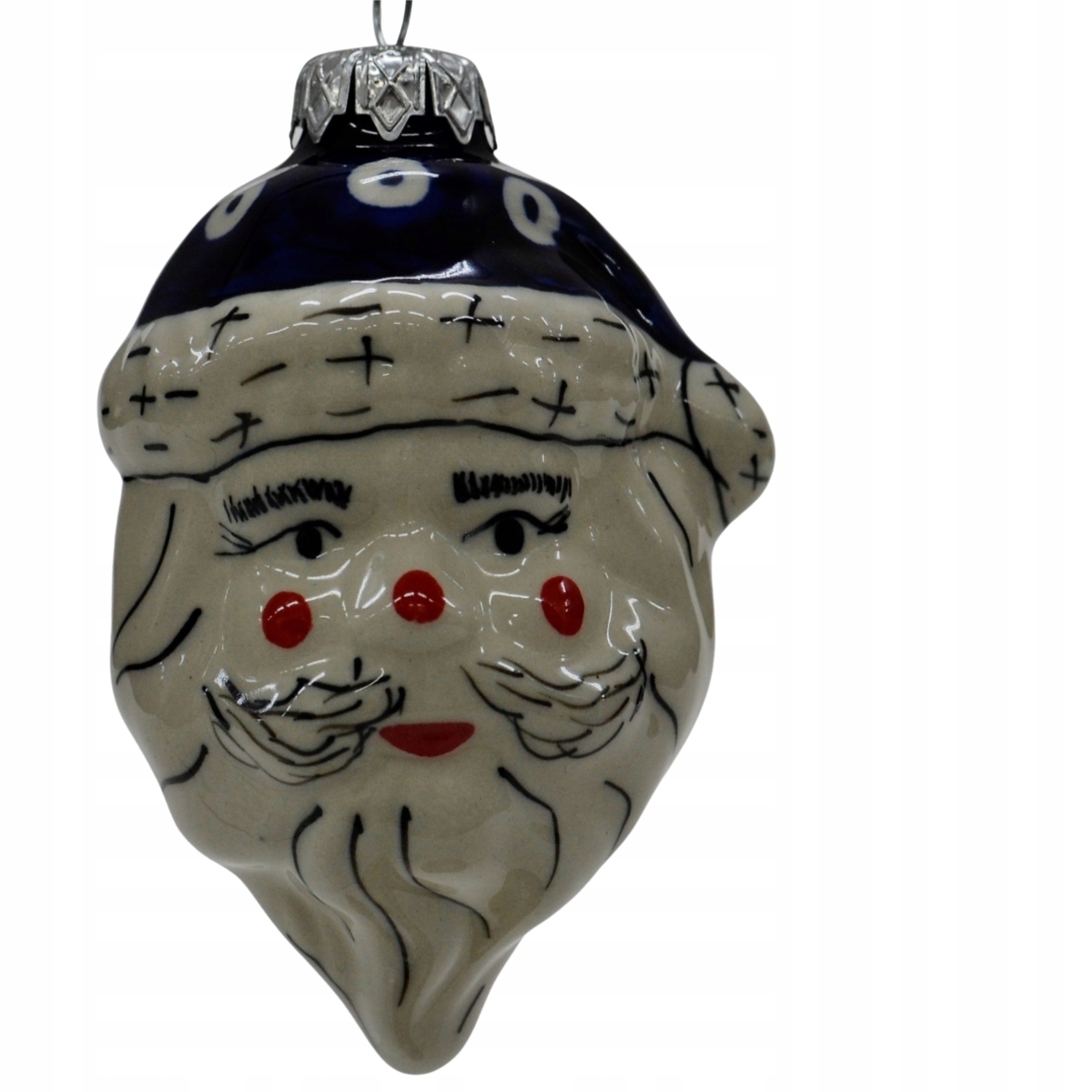 

Ceramiczna bombka mikołaj Ceramika Bolesławiec