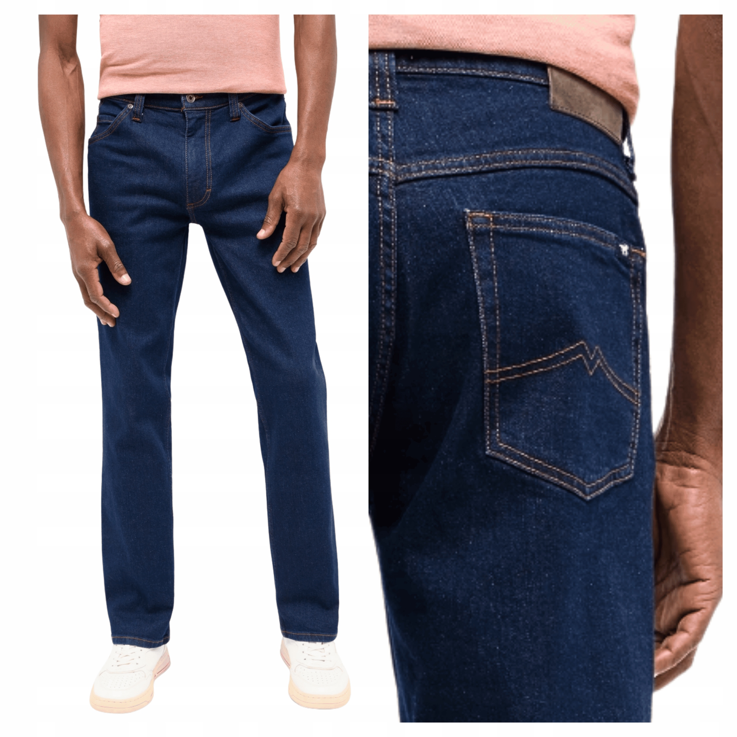 Pánské džínové kalhoty Mustang Tramper Straight Modré Denim W32 L32