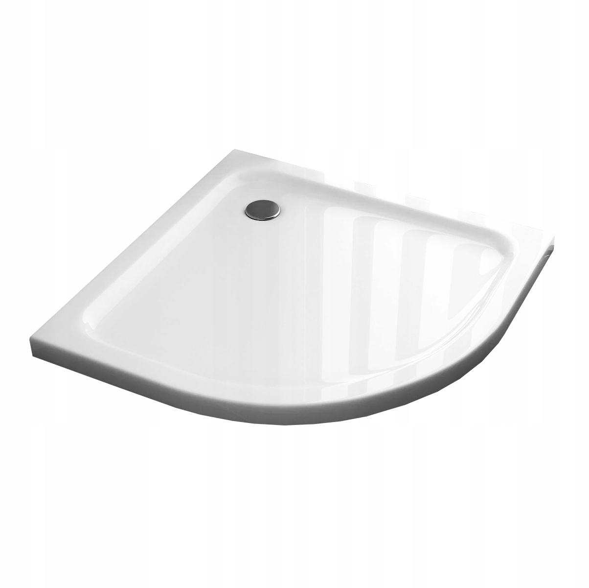 Rohová Sprchová Vanička Zaoblená Nízká BR50 80x80