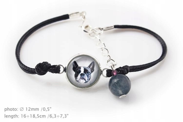 

Boston Terrier Bransoletka Twoje zdjęcie Handmade