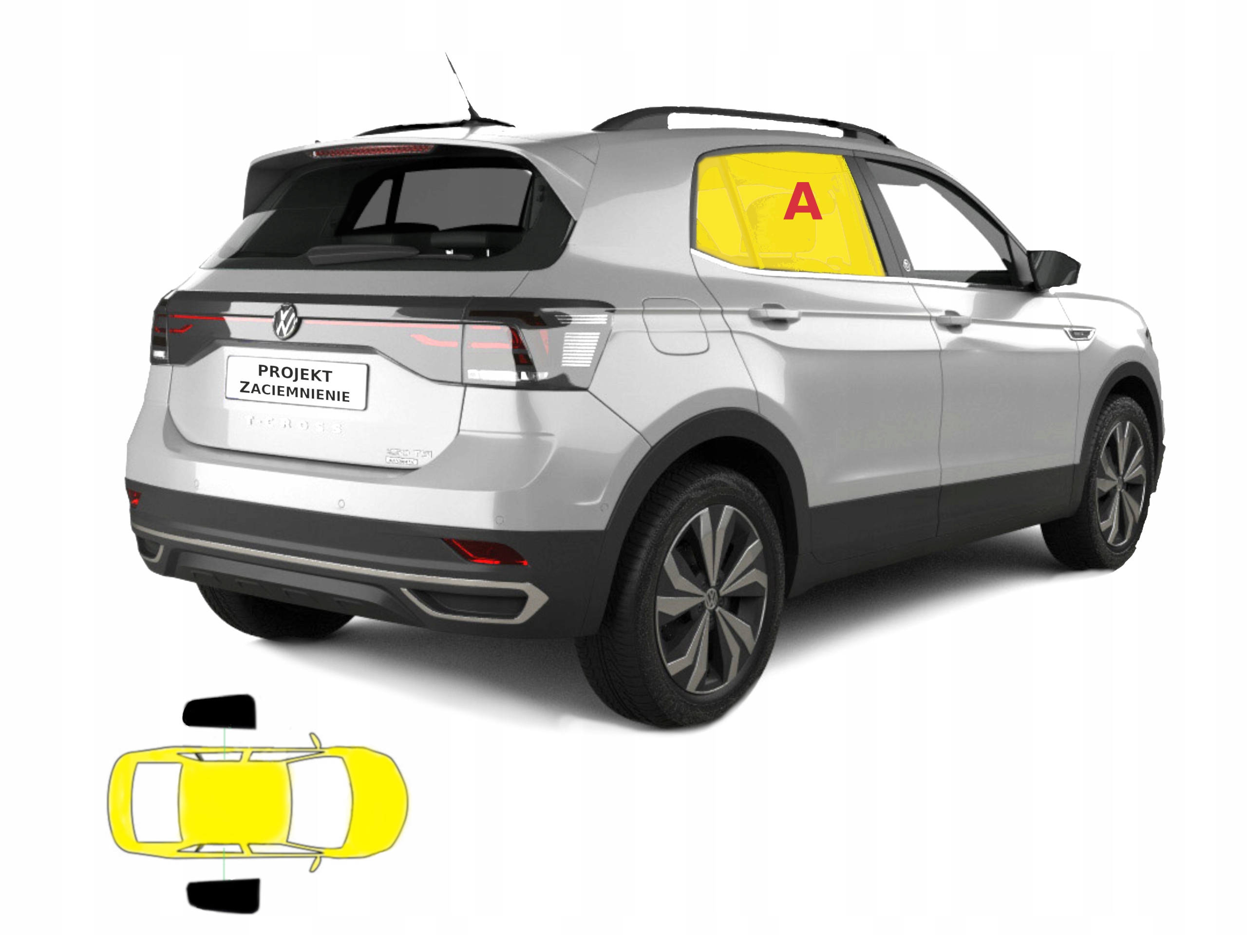 Dedikované sluneční clony Vw T-Cross