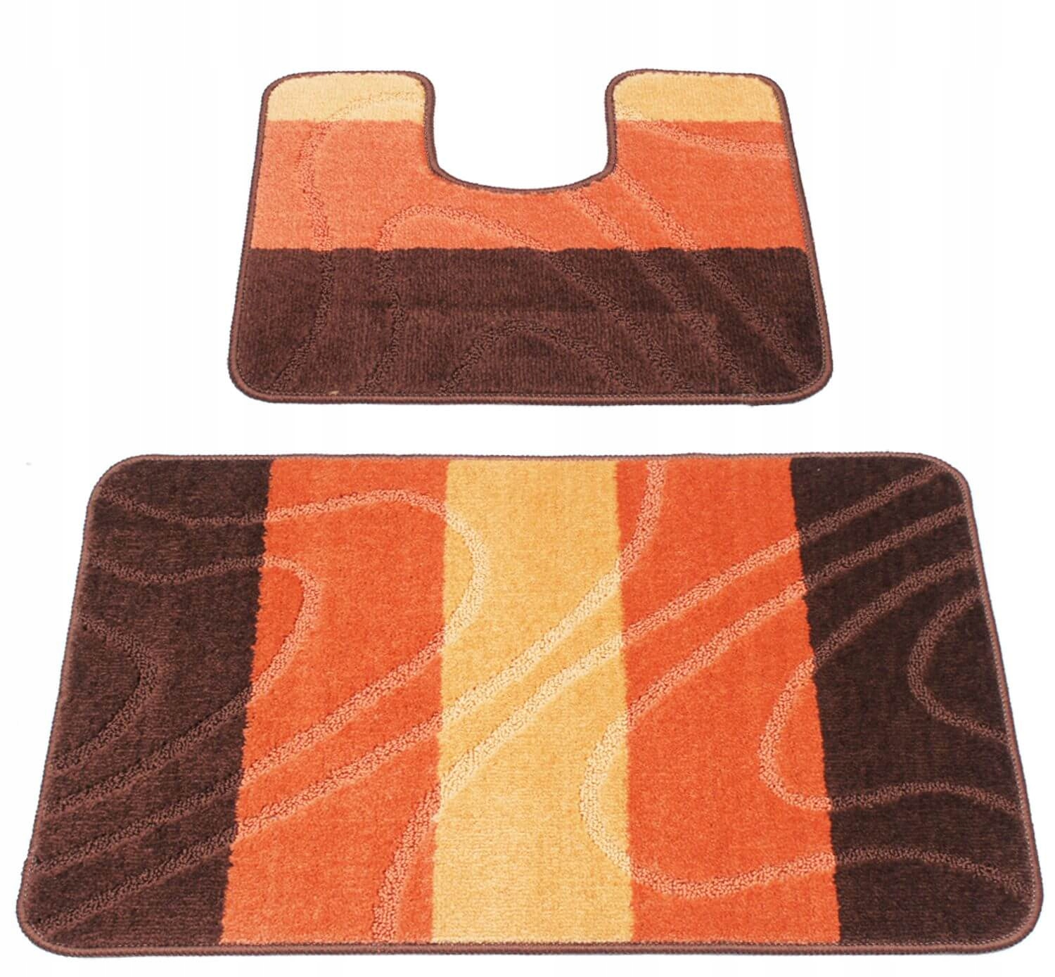 

Komplet Dywaniki Łazienkowe Miękkie Antypoślizgowe