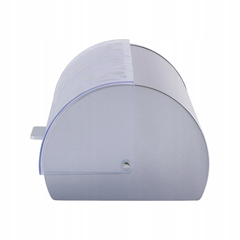 CHLEBAK STALOWY POJEMNIK na CHLEB PIECZYWO BUŁKI Kolor odcienie szarości i srebra