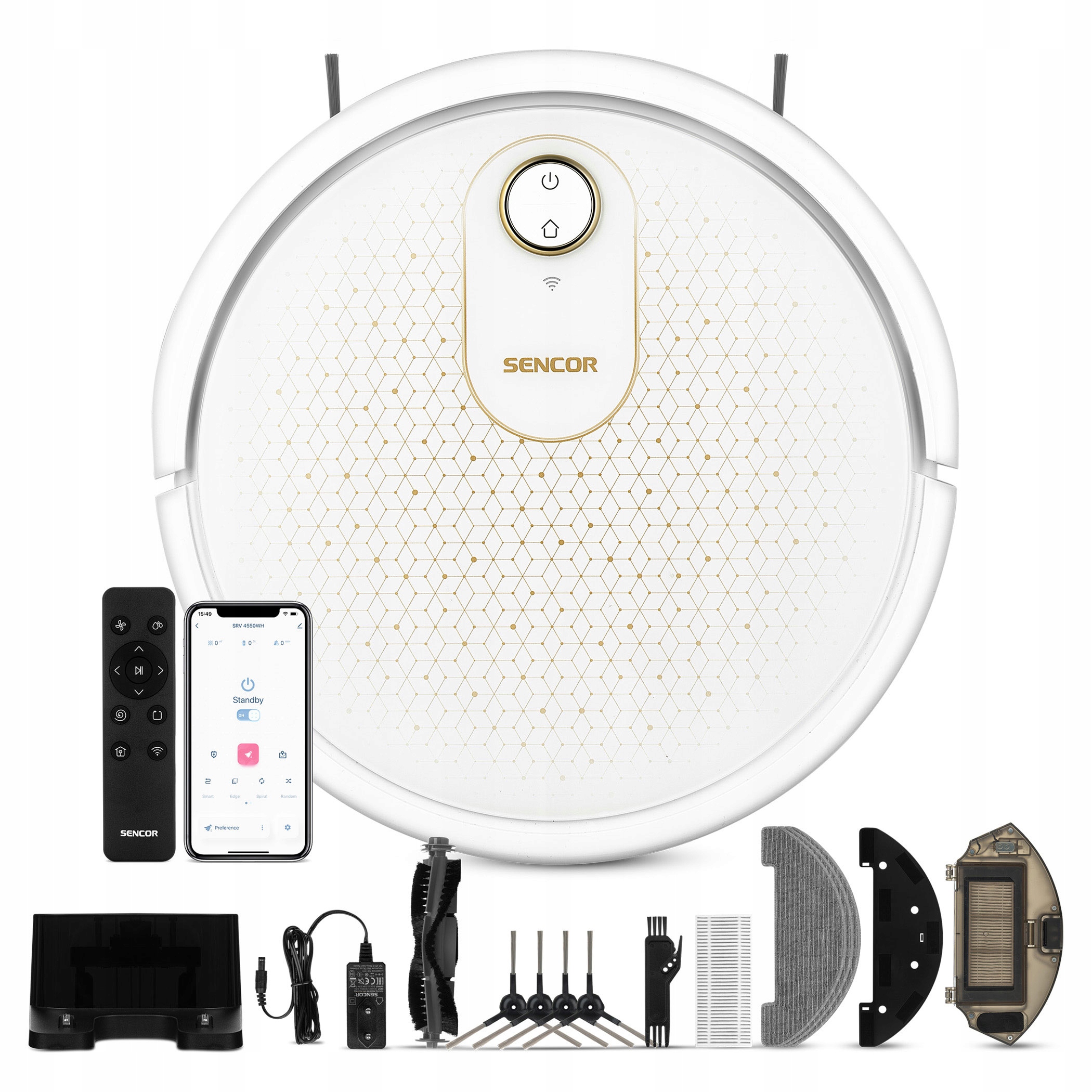 Robotický vysavač Sencor Srv 4550WH