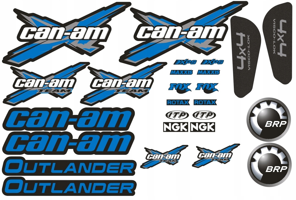 

Zestaw naklejek naklejki Can-am outlander blue