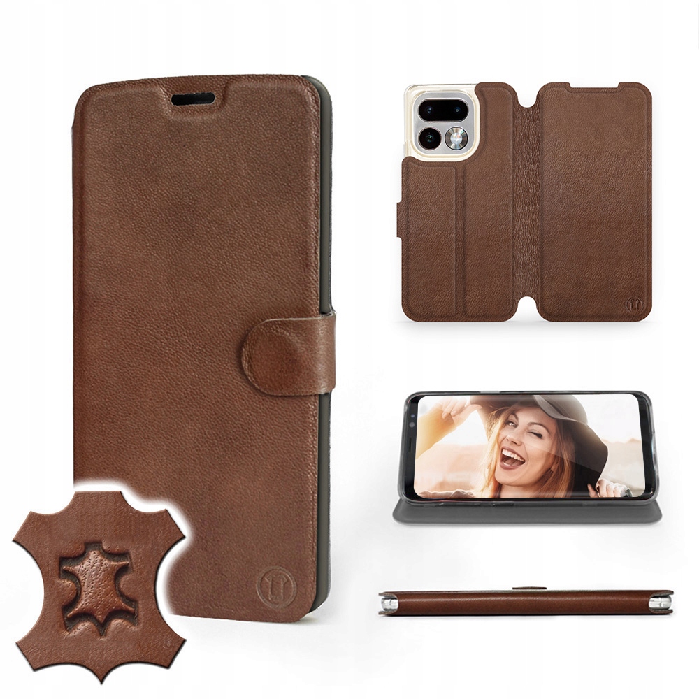 Etui Mobiwear do Realme 16 Pro 5G Brown Leather