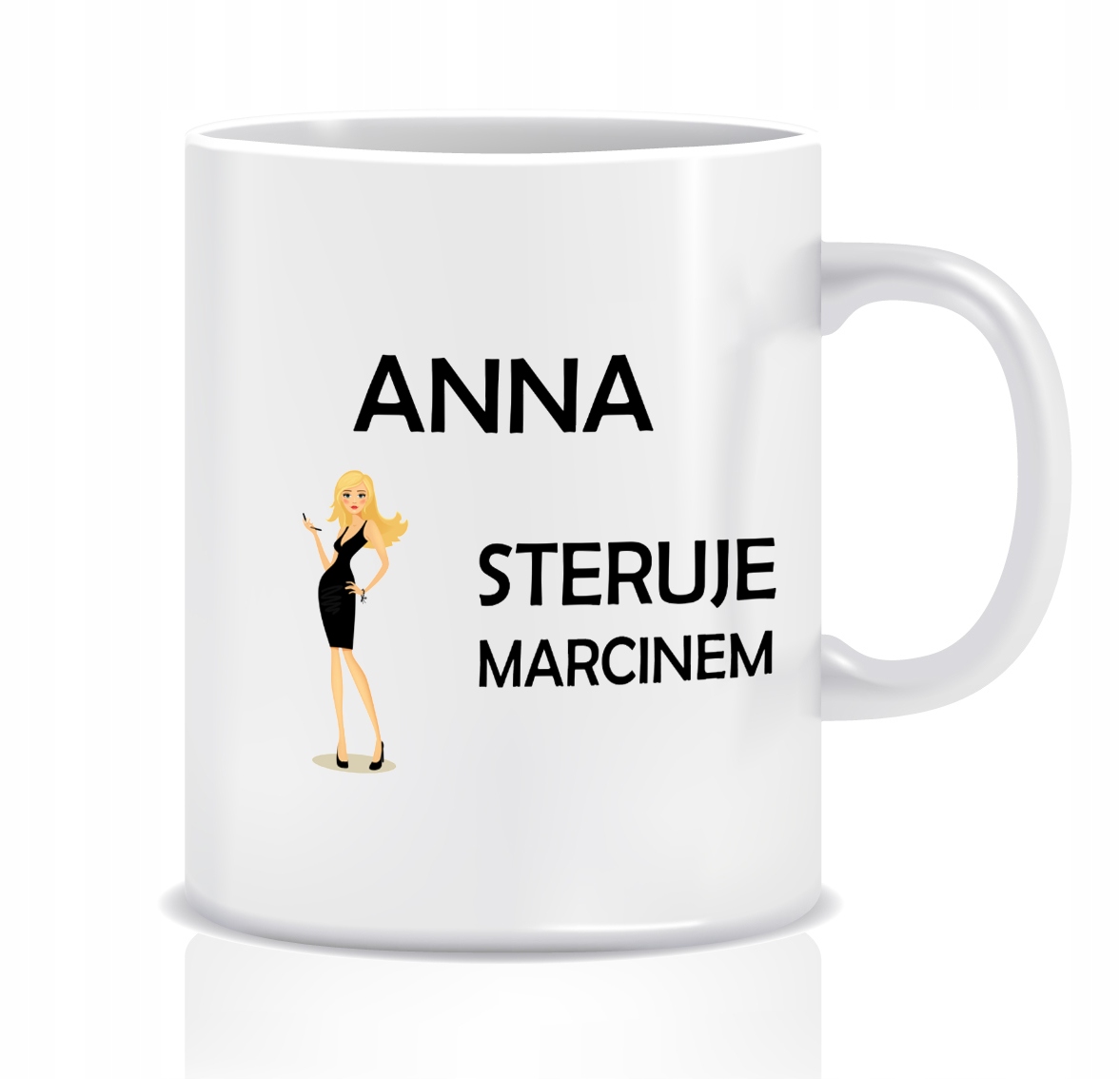 Kubek Prezent Dla zakochanych (imię, steruje)