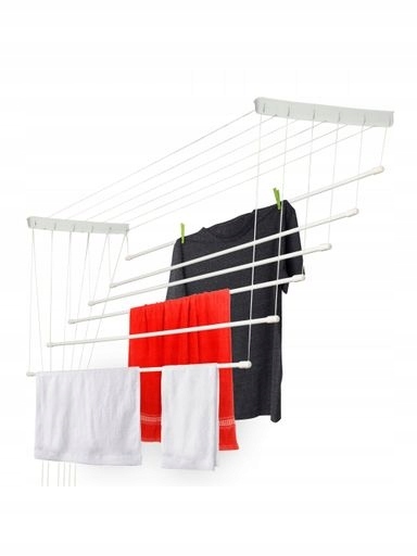 Levně Kadax Sušák Stropní koupelnový 6 tyčí 140 Cm Odolný