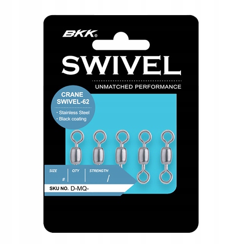Krętlik Bkk Crane Swivel-62 #8 10szt D-MQ-1242