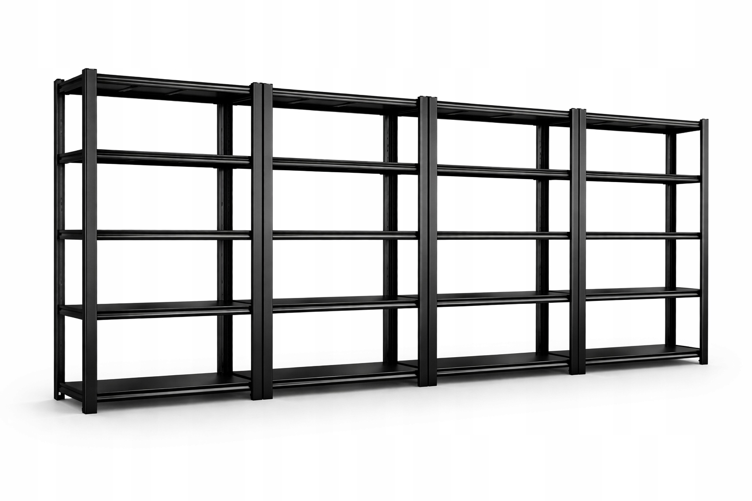 Kovový skladový regál Metis LM4 200×480×40 cm garáž sklep dílna