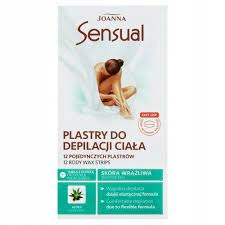 JOANNASENUSAL plastry do depilacji CIALA ALOES