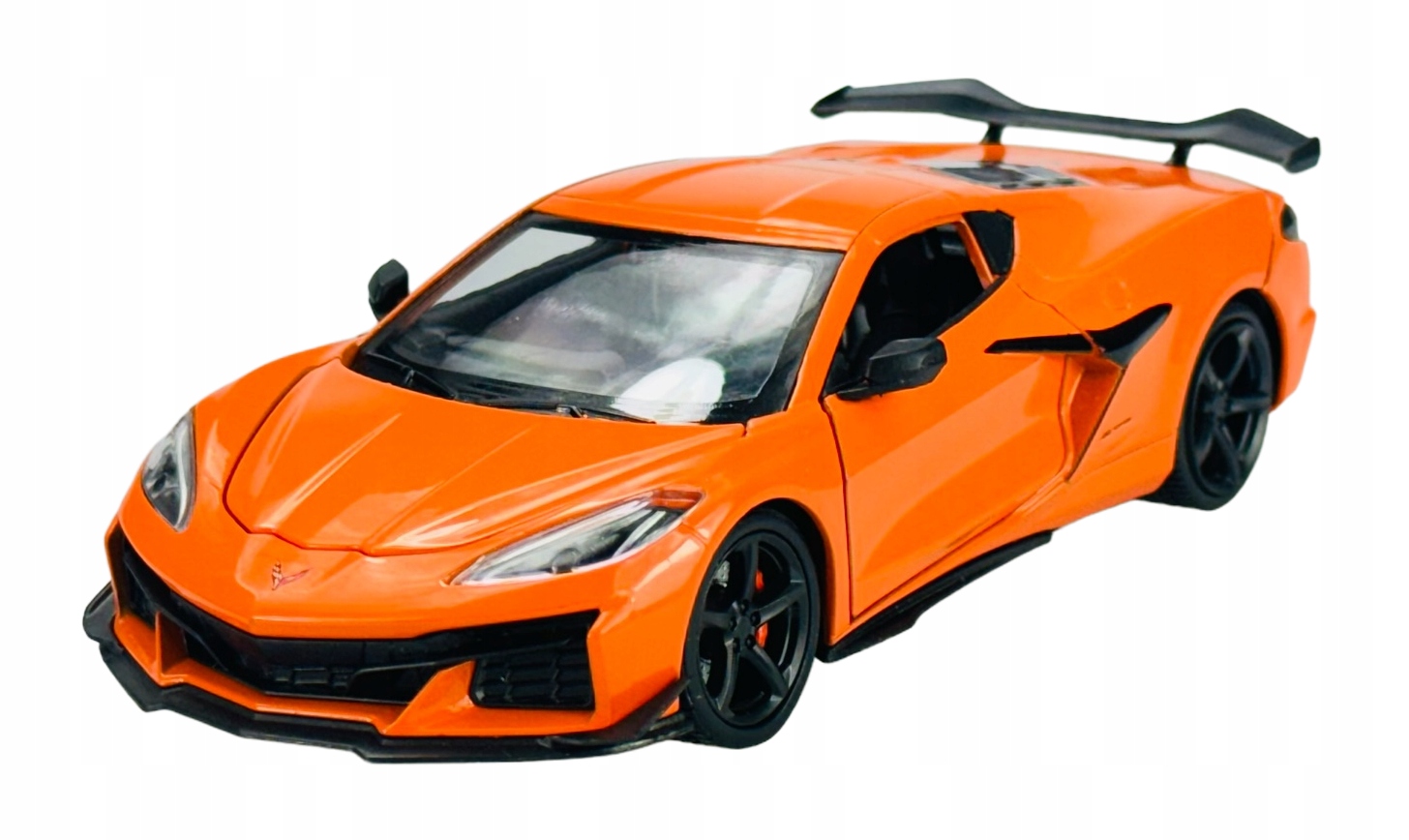 Welly 2023 Chevrolet Corvette Z06 Oranžová 1:24 Nový Kov Model 24120