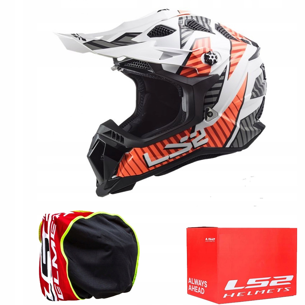 KASK LS2 MX700 SUBVERTER EVO ASTRO WHITE ORANG XXL