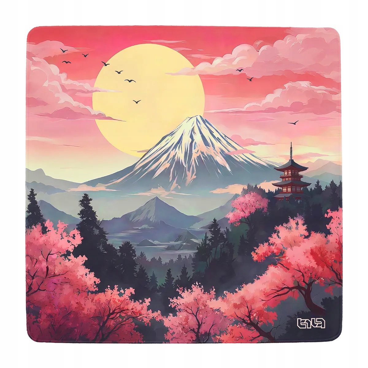 Mata Pod Krzesło Japoński Las 100x100 Tilt Trwała Odporna na zarysowania