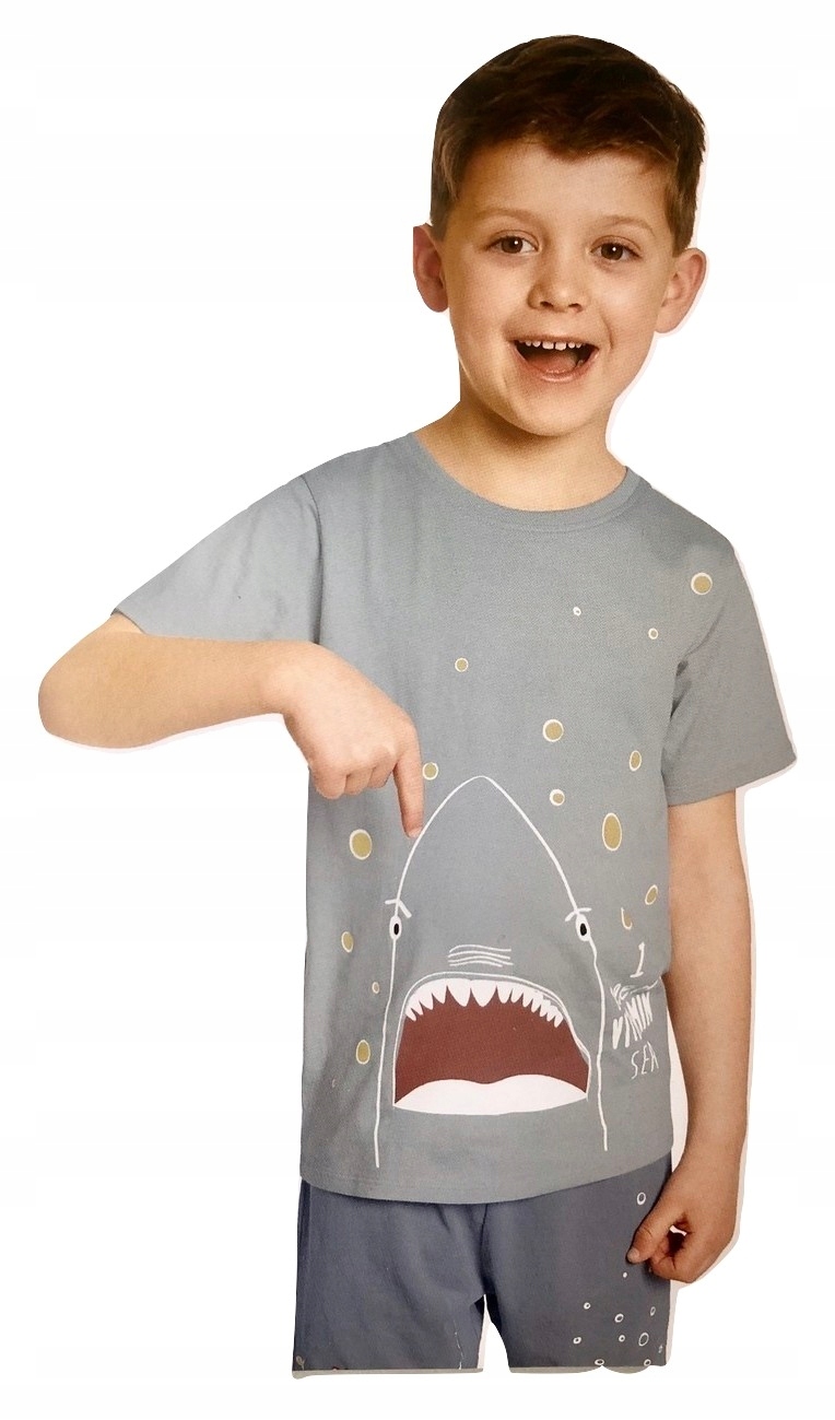 

Rekin Nadruk Uv bluzka tshirt koszulka *110-116