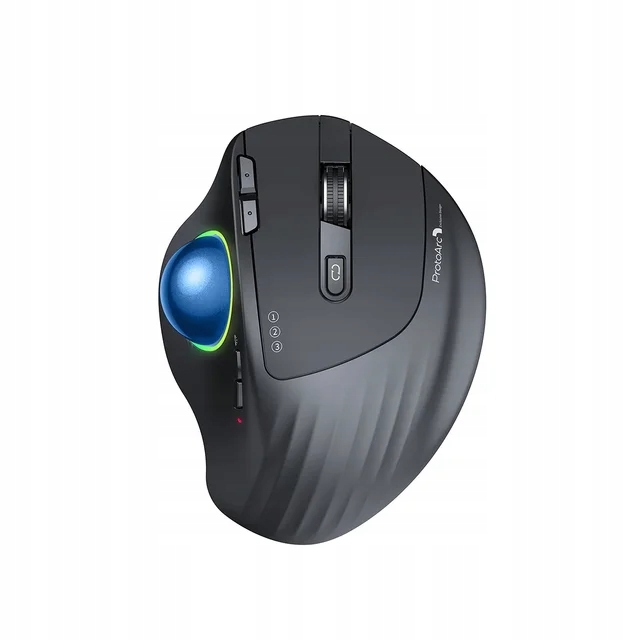 ProtoArc EM01 Bluetooth bezprzewodowa mysz Trackball akumulator RGB