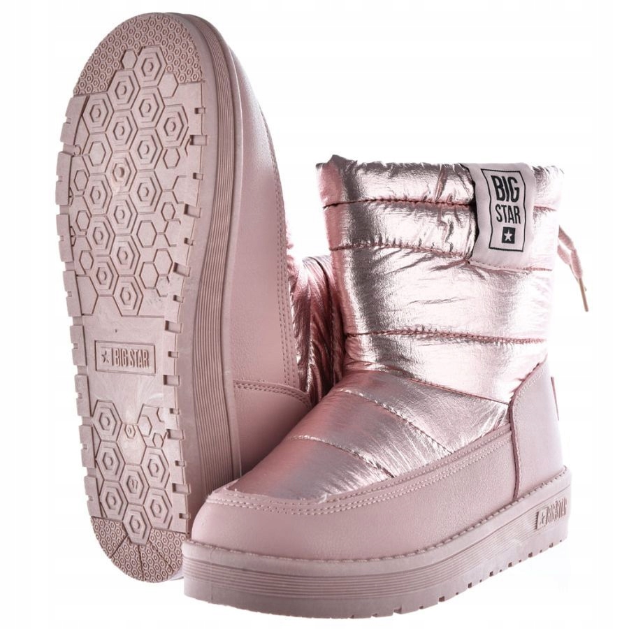 BUTY DAMSKIE ZIMOWE BIG STAR ŚNIEGOWCE OCIEPLANE Rozmiar 39