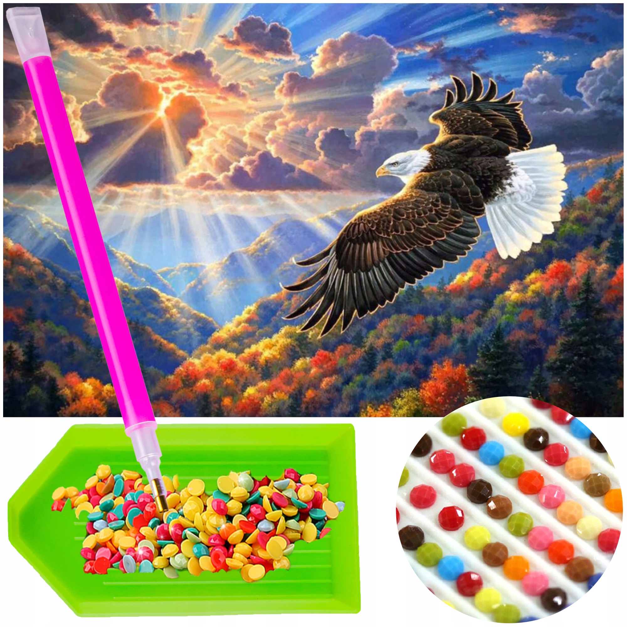 АЛМАЗНАЯ ВЫШИВКА, АЛМАЗНАЯ ЖИВОПИСЬ, МОЗАИКА, АЛМАЗНАЯ КАРТИНА, НАБОР НАКЛЕЕК