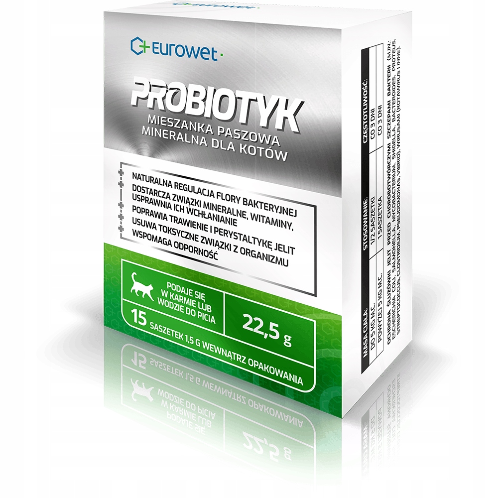 Eurowet Probiotikum v sáčcích pro kočky 15 x 1,5 g