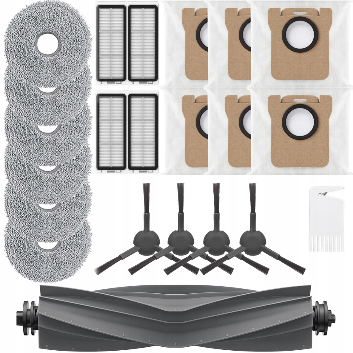 Velká sada příslušenství k vysavači Dreame L20 sáčky mopy filtry kartáče