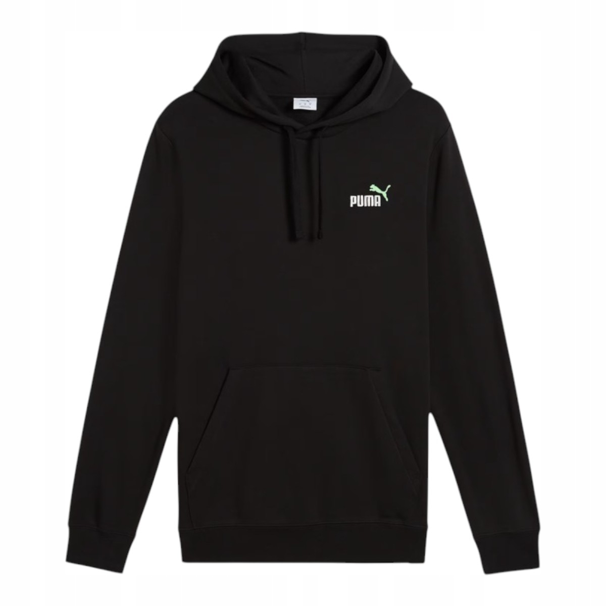Puma Pánská Mikina S Kapucí Ess 2 Color Small NO.1 Logo Hoodie Černá r.XXL