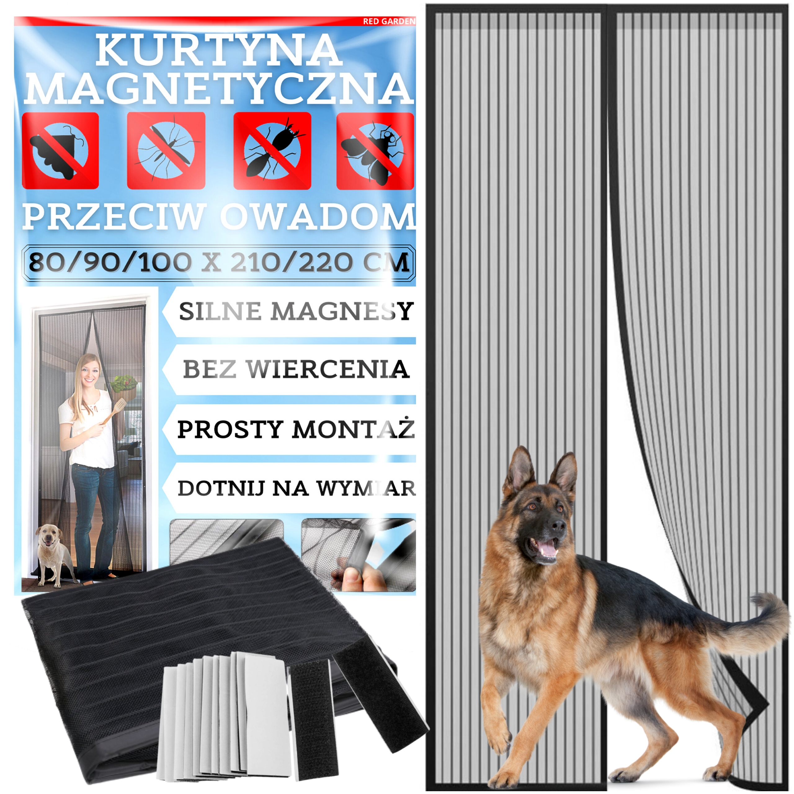 

Moskitiera Na Drzwi Magnetyczna 80/90/100x210/220