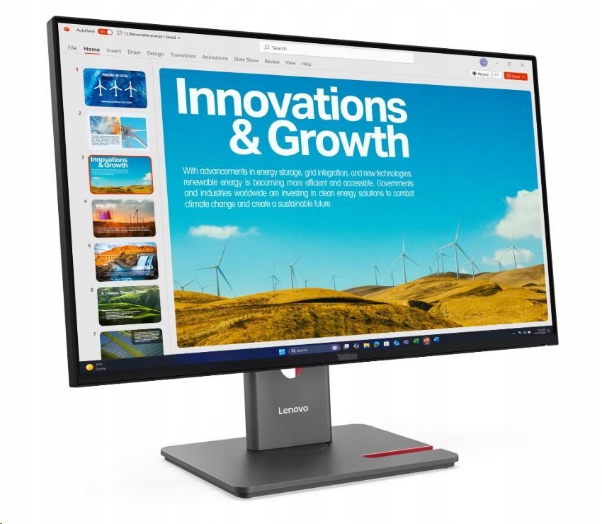 Lenovo ThinkVision/ P24QD-40/ 23, 8"/ Ips/ Qhd/ 120Hz/ 4ms/ Čierna/ 3R…