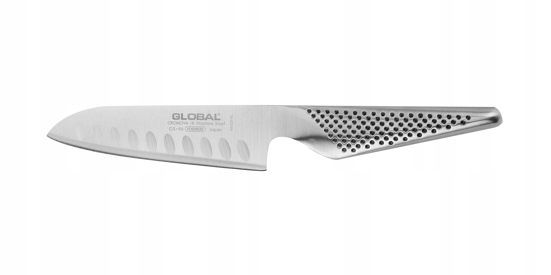 Japonský kuchynský nôž Global GS-90 Santoku 130 (guľový výbrus)