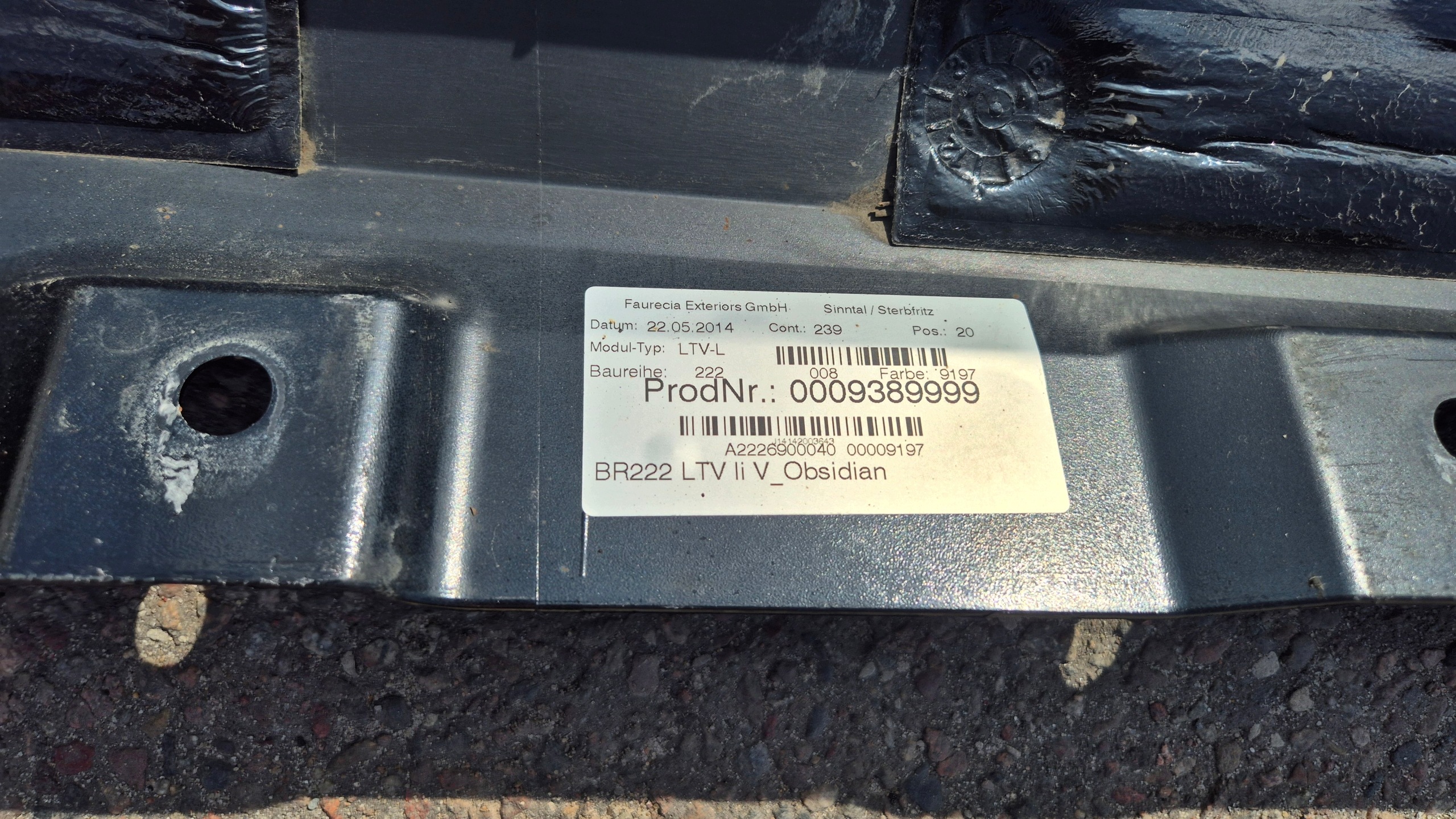 moulding threshold cap left 197 2226980054 MERCEDES W222 LONG BDB!!