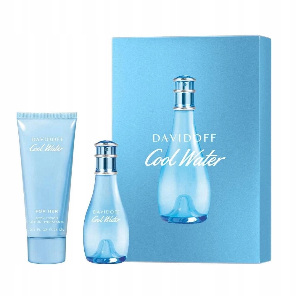 Osvěžující sada Cool Water Woman 30 ml toaletní voda balzám 75 Ml Davi