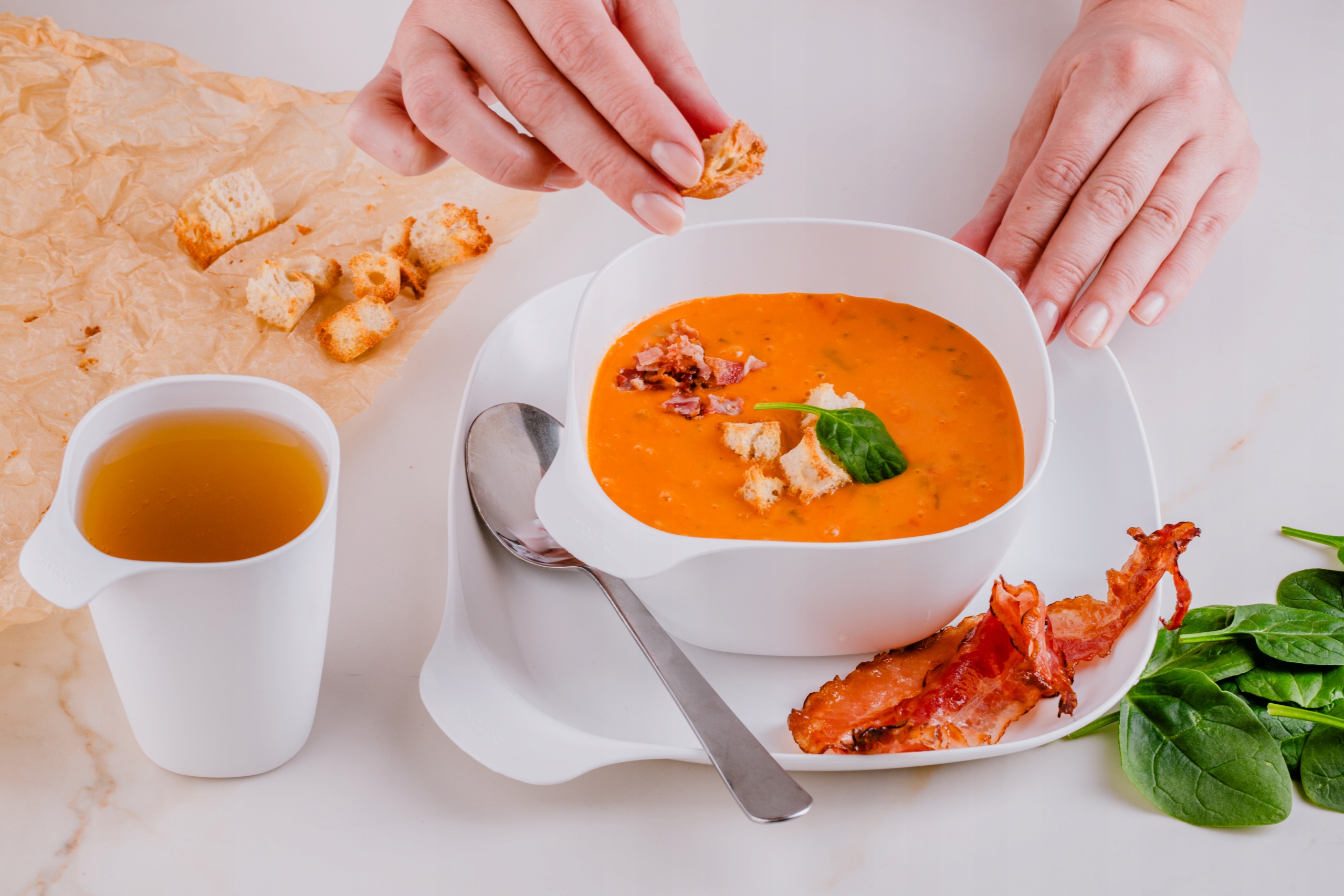 Zestaw 4 misek Plastikowych Turystycznych Urodziny Piknik Turystyka Beżowe EAN (GTIN) 5903456106775