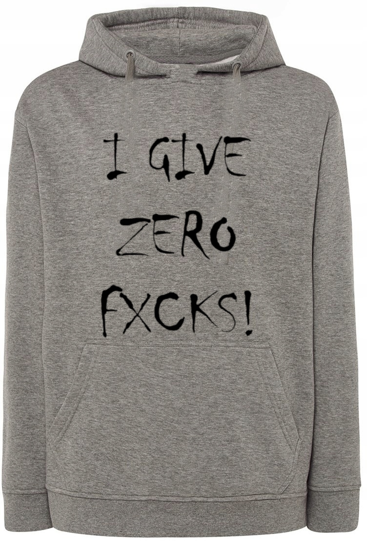 Pánská mikina s potiskem I Give Zero Fxcks r.XXL