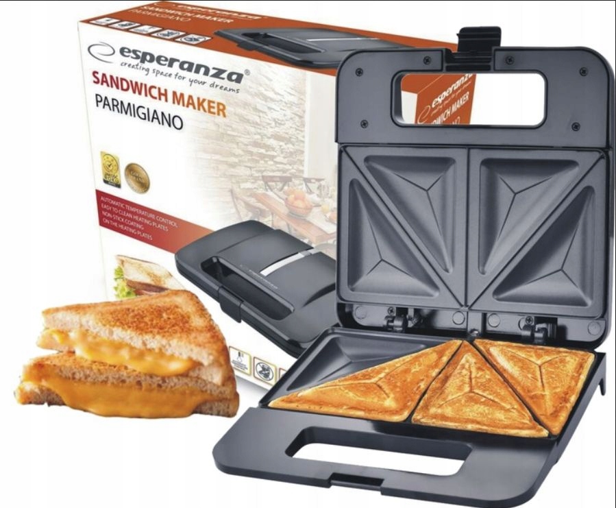 MOCNY OPIEKACZ DO KANAPEK TOSTÓW SANDWICH 1000W Moc 1000 W