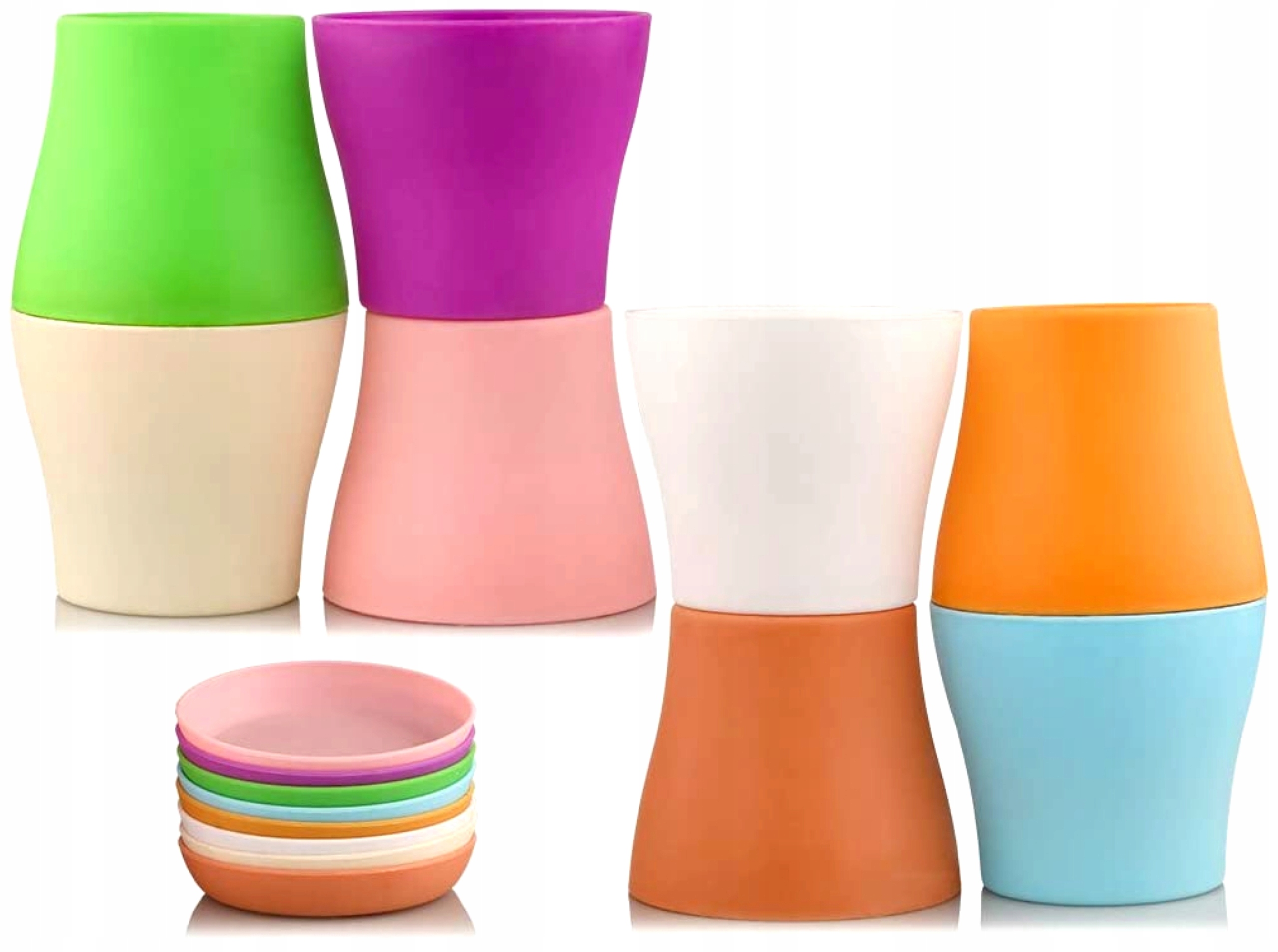

Doniczki Plastikowe Kolorowe Z Podstawką 14cm 8x