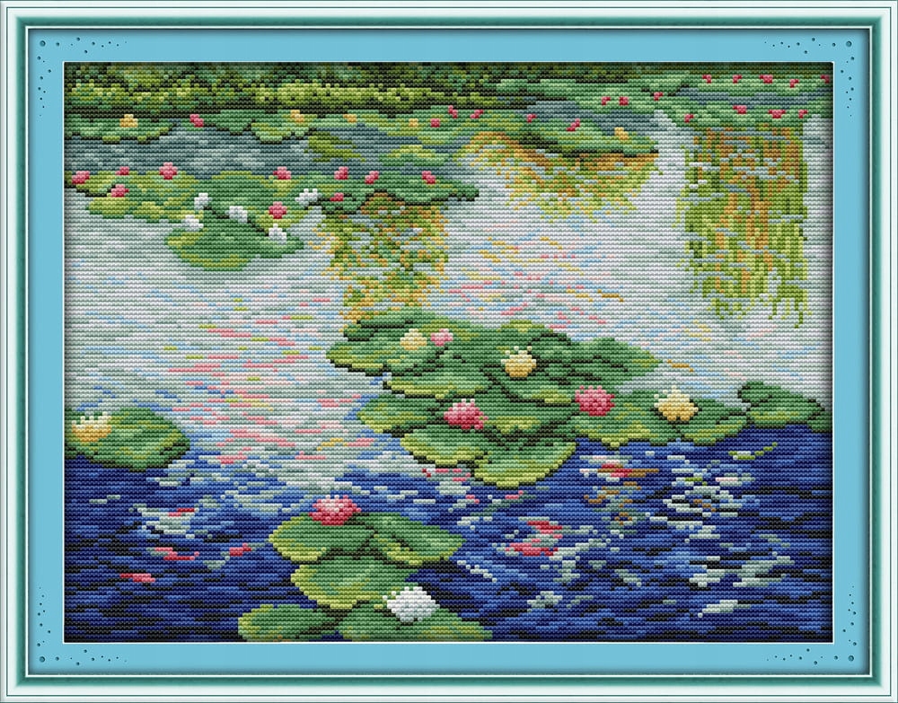 Křížková výšivka počítaná sada (kanva, mulina)