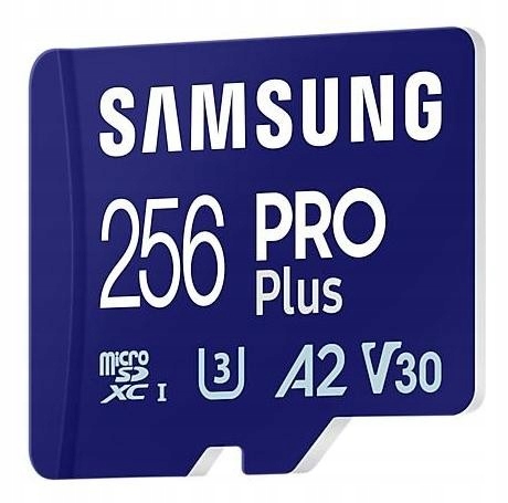 Samsung Pro PLUS microSDXC 256GB UHS-I U3 130MB/s Kod producenta MB-MD256SA/EU