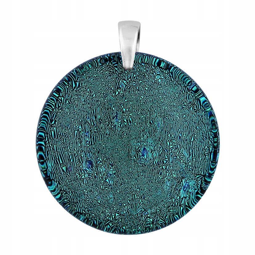 Dámský modrý přívěsek Harf sklo murano kolečko