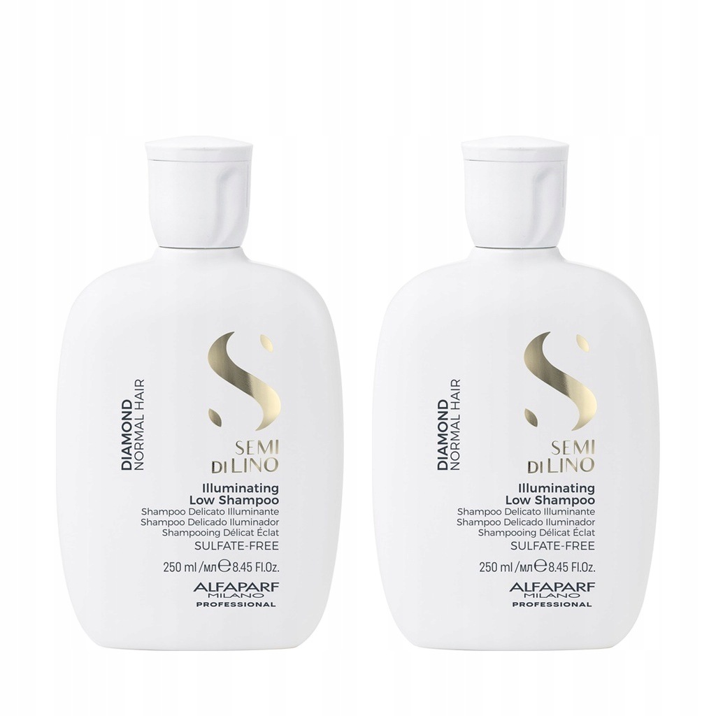 Alfaparf Semi Di Lino Diamond rozjasňující šampon 2x250 ml na vlasy