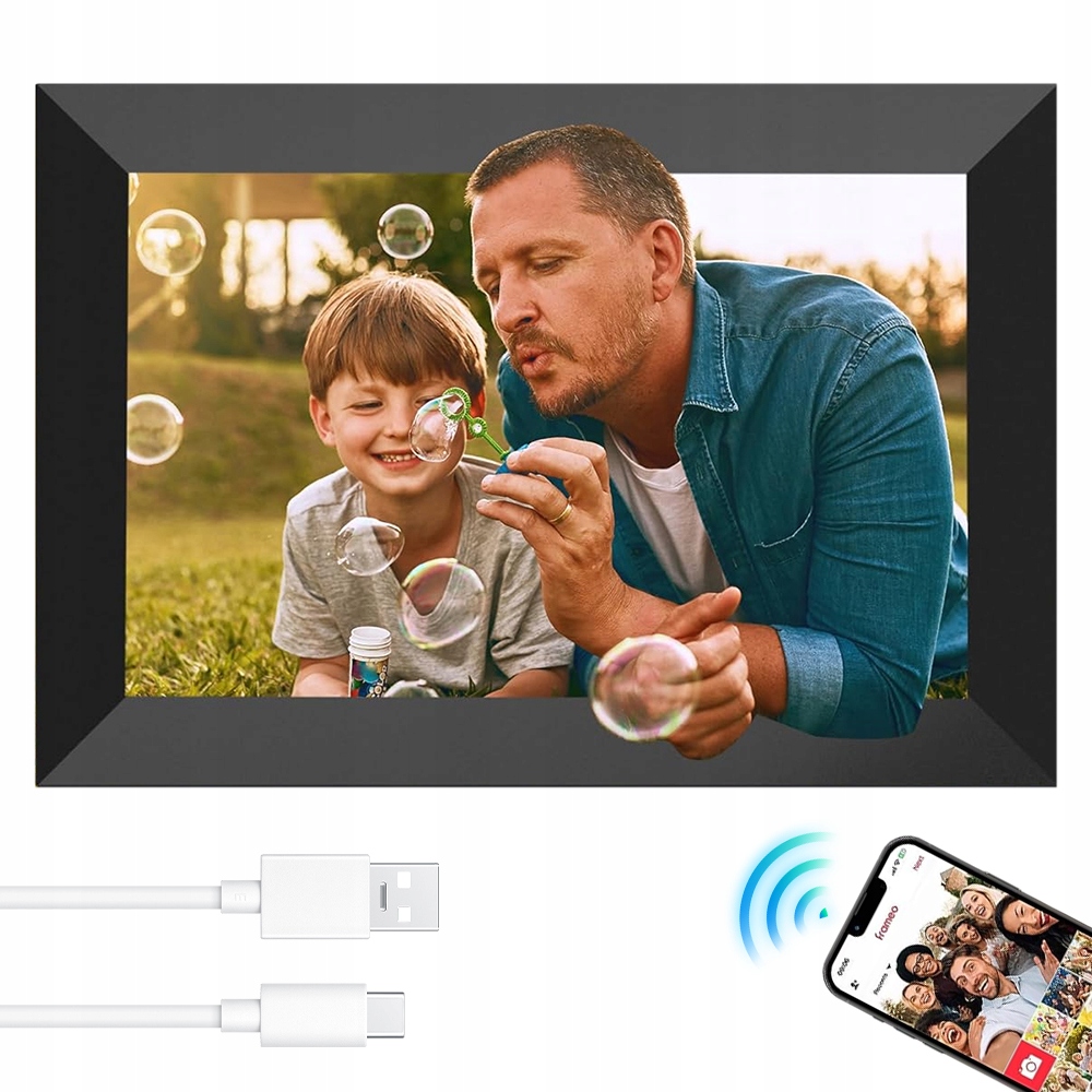 Moderní Rámeček 10.1" 32GB Pro Přehrávání Fotografií A Videí