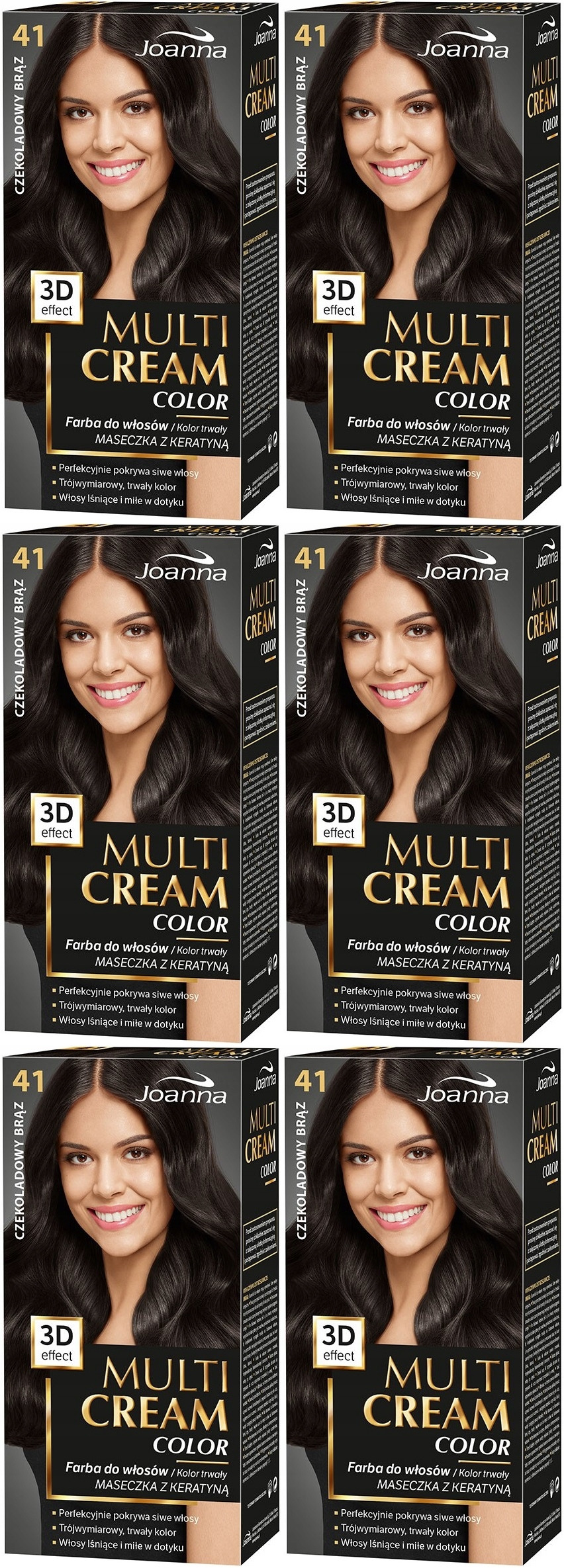 Joanna Multi Cream 3D Čokoládový Br?z 41, 6 Ks