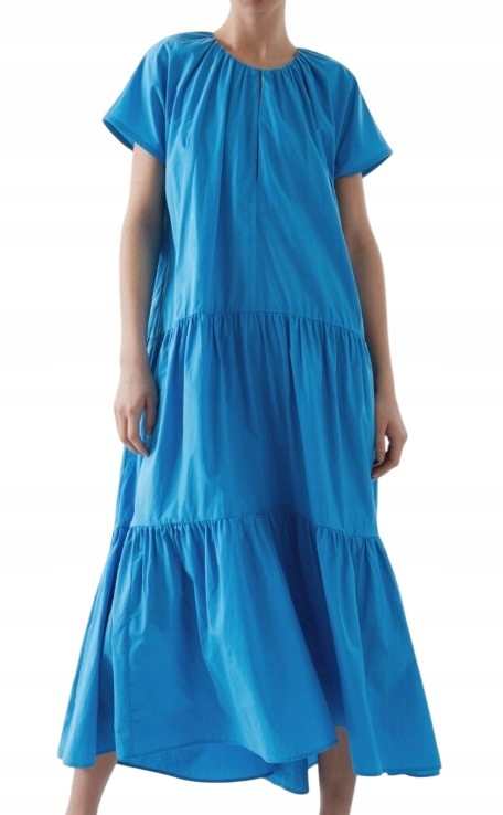 Cos Dámské Šaty Maxi Volánový Styl A, Velmi Objemná vel. 34 Oversize